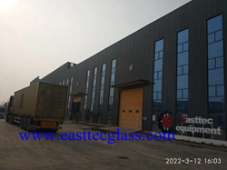 Glass tempering machine 1700x3200mm deliver to Italy