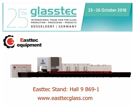 Easttec will attend the 25th Glasstech 2018 in Germany