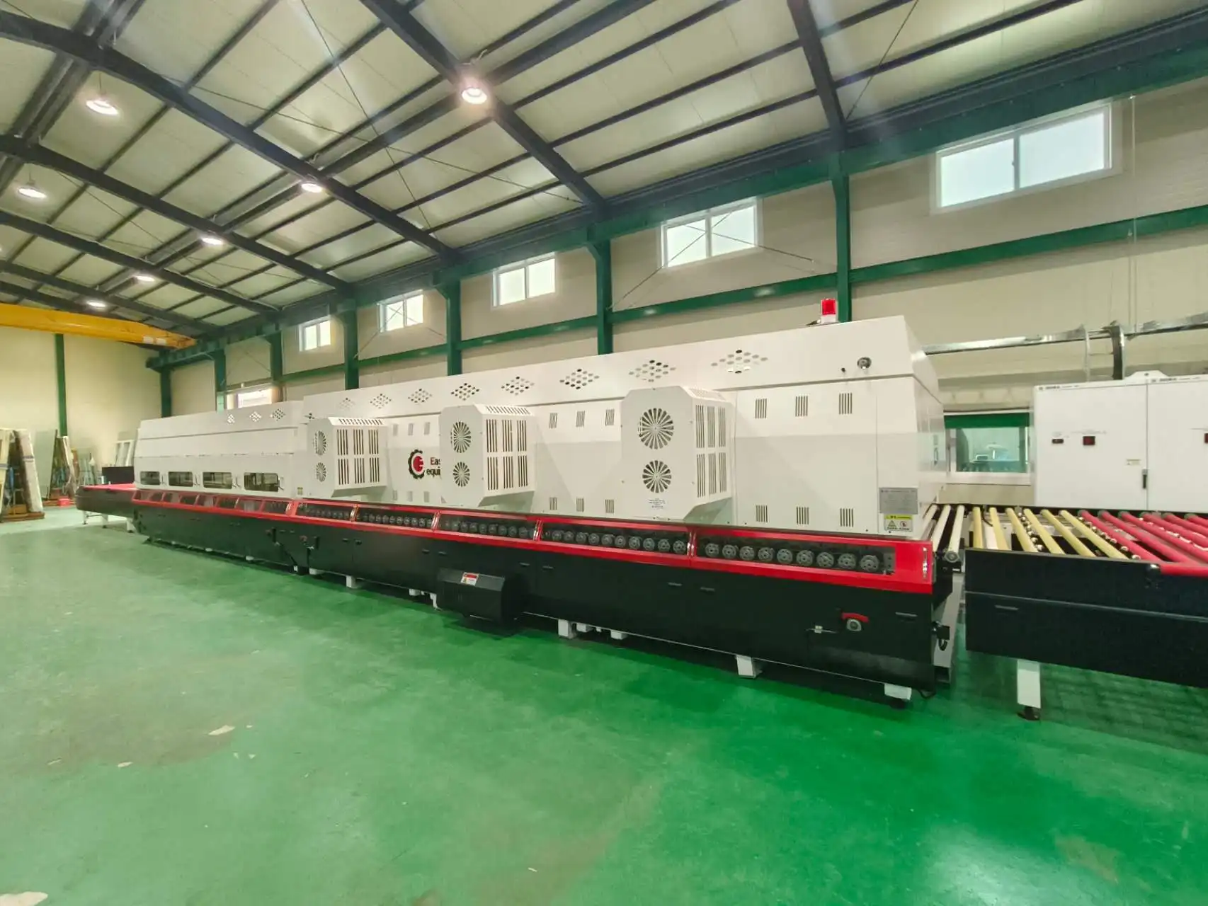 Easttec convectional glass tempering line Easttec convectional glass tempering line